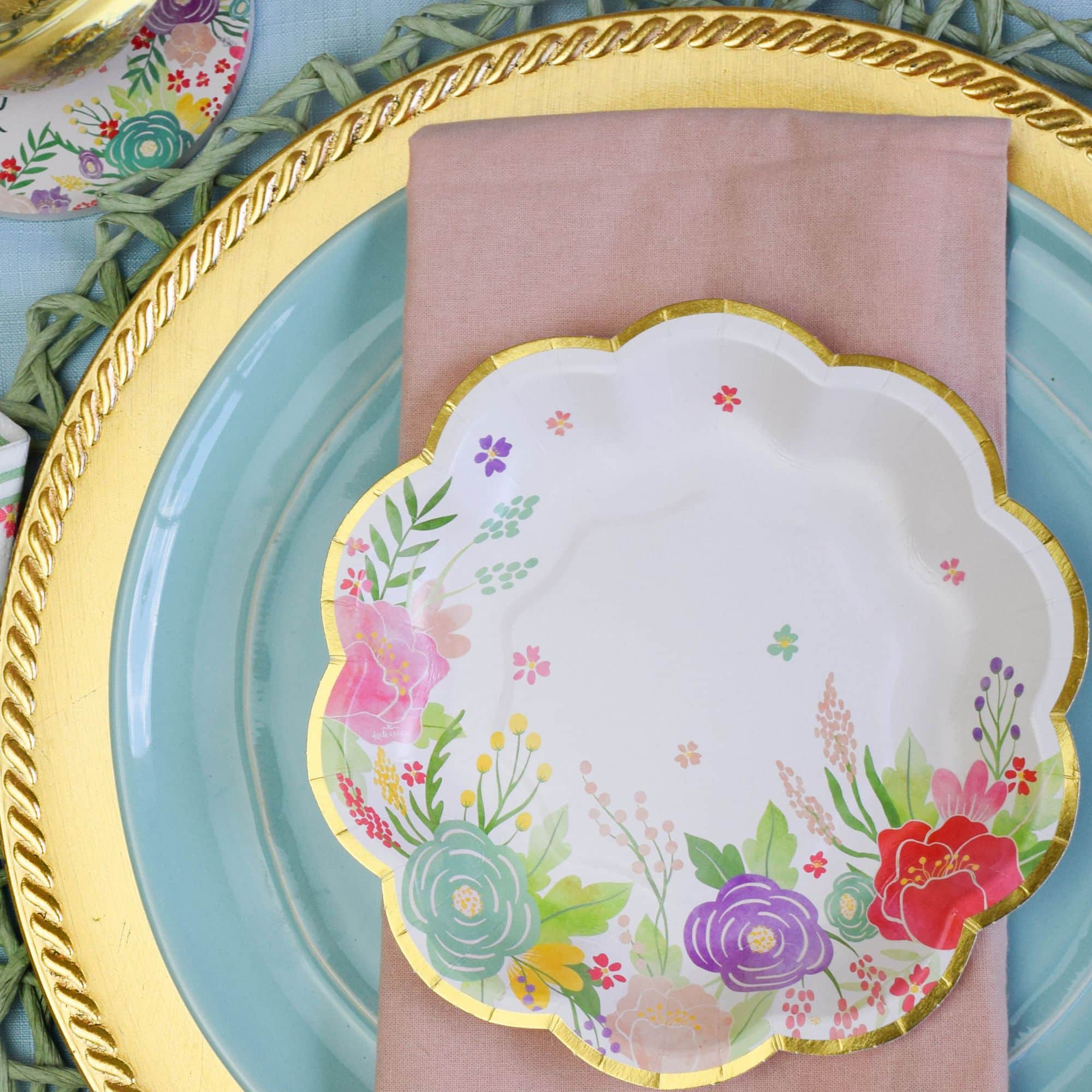 Kate Aspen® Garden Blooms Party Tableware Set
